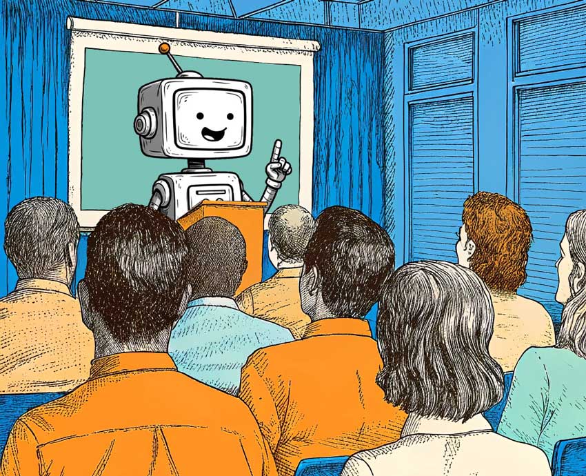 robot-giving-presentation